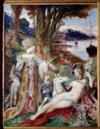 Gli unicorni da Gustave Moreau