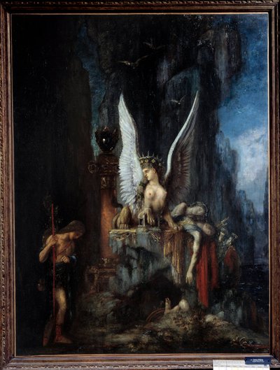 Edipo davanti alla Sfinge (dettaglio) da Gustave Moreau