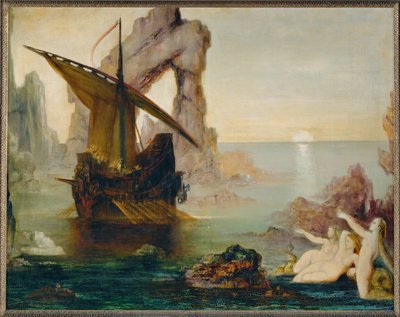Ulisse e le sirene (dipinto su tela) da Gustave Moreau