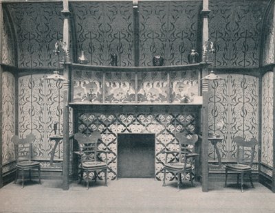 Ingle-Nook progettato da G. Serruier, 1898 da Gustave Serrurier Bovy