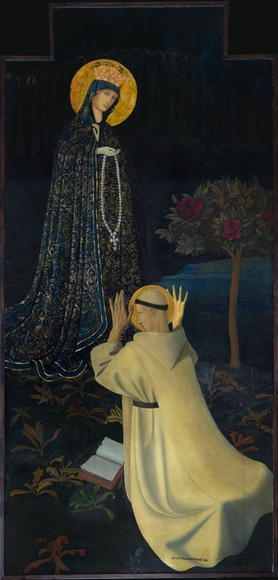 Nostra Signora che riceve il Rosario da San Domenico da Gustave Van de Woestyne