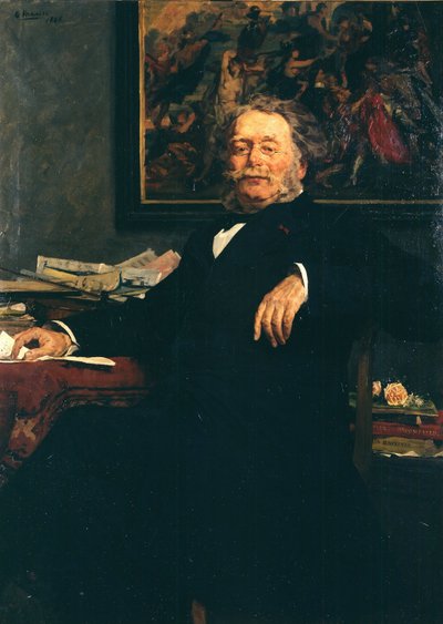 Ritratto del compositore Karel Charles Miry 1823-1889, 1885 da Gustave Vanaise