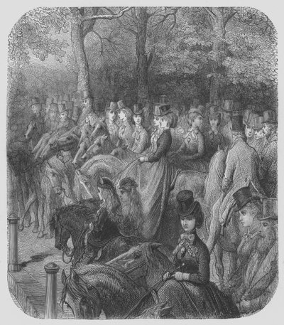 Hyde-Park, Le Amazzoni da Gustave after Dore