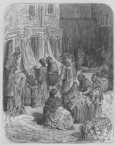 La fiera degli stracci da Gustave after Dore