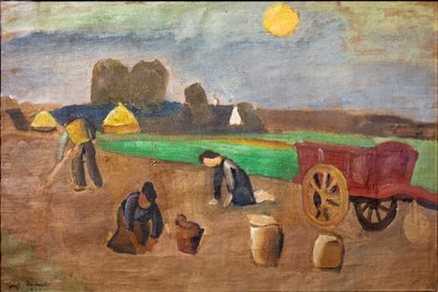 Raccolta delle patate da Gustave de Smet