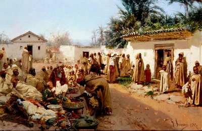 Scena di villaggio arabo da Gustavo Simoni