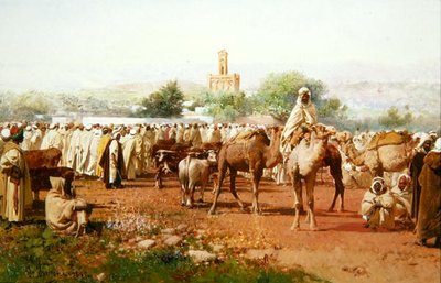 Scena di Villaggio Arabo da Gustavo Simoni