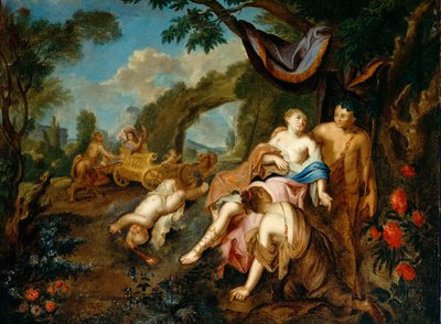 Bacco e Arianna, c.1725 da Gustavus Hesselius