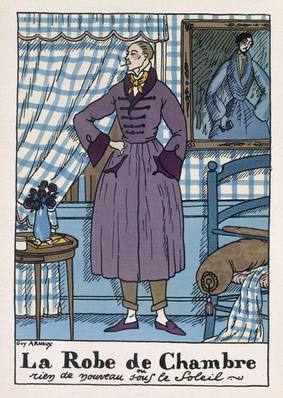 Vestaglia da uomo, illustrazione da 