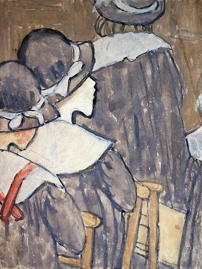 Bambini in una chiesa da Gwen John
