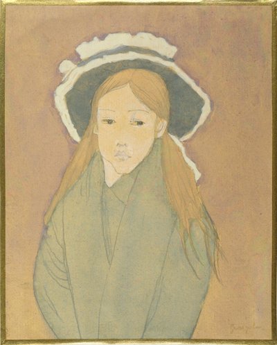 Ragazza con Grande Cappello e Capelli Color Paglia, 1910s da Gwen John