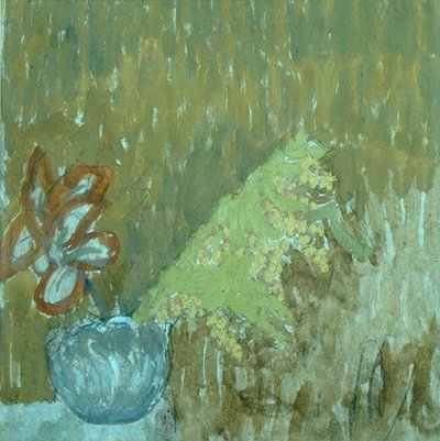 Mimosa e altri fiori in un vaso, c.1930 da Gwen John