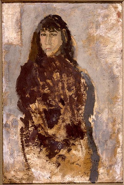 Studio di una giovane donna in un vestito di gelso da Gwen John
