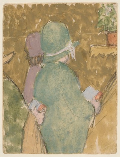 Due figure in chiesa da Gwen John