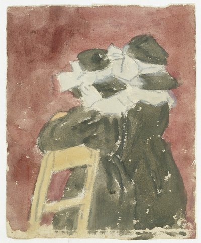 Due ragazze in piedi in chiesa da Gwen John