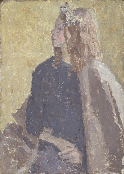 Ragazza di profilo da Gwendolen Mary John