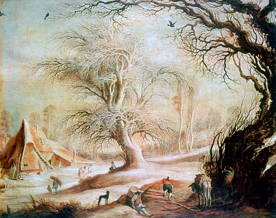 Paesaggio invernale, c1606-1656 da Gysbrecht Leytens
