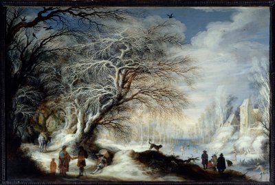 Paesaggio invernale - Dipinto di Gysbrecht Lytens da Gysbrecht Lytens or Leytens