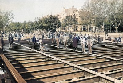 1896-17 ferrovia Arena strada Klösz György 2 (a colori) da György Klösz