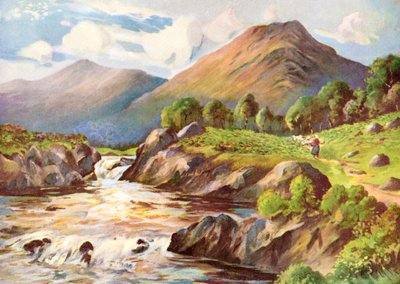 Sul fiume Conan, Ross-Shire da HC Begg