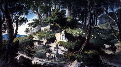 Paesaggio, con mucche e pecore da H.F. 1751 1812 Aylesford