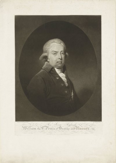 Ritratto di Guglielmo V, principe di Orange-Nassau da H.G. Does
