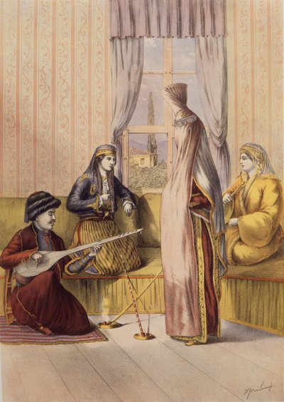 Una sposa armena, inciso da Charles Parsons da H.J. van Lennep