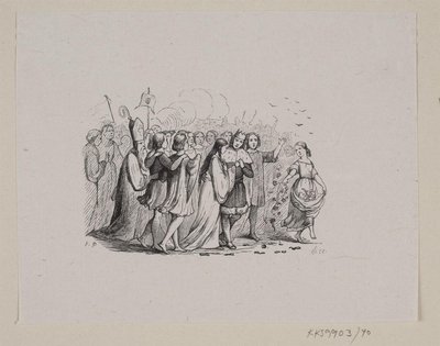 Illustrazione per "I cigni selvatici" in H.C. Andersen, "Fiabe e storie", Volume 1 da H.P. Hansen
