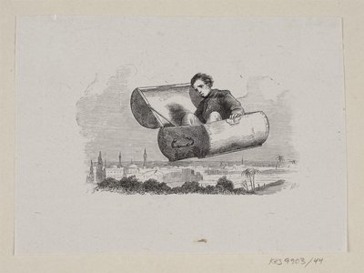 Illustrazione per "Den flyvende Kuffert" in H.C. Andersen, "Eventyr og Historier", Volume 1 da H.P. Hansen