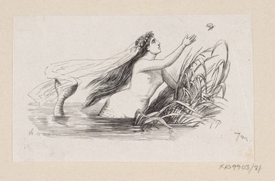 Illustrazione per "La sirenetta" in H.C. Andersen, "Fiabe e storie", Volume 1 da H.P. Hansen