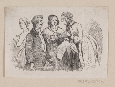 Illustrazione per "È proprio vero" in H.C. Andersen, "Fiabe e storie", Volume 2 da H.P. Hansen