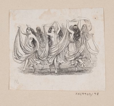 Illustrazione per "Elverhøj" in H.C. Andersen, "Fiabe e storie", Volume 2 da H.P. Hansen