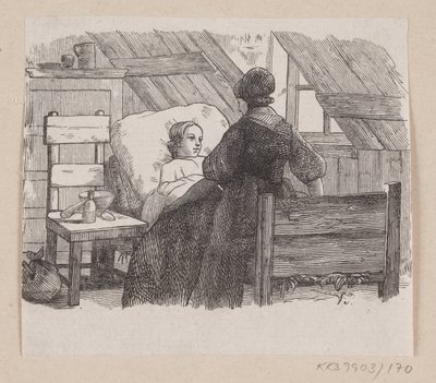 Illustrazione per "Cinque da un baccello di pisello" in H.C. Andersen, "Fiabe e Storie", Volume 2 da H.P. Hansen