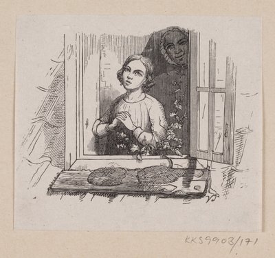 Illustrazione per "Cinque da un baccello di pisello" in H.C. Andersen, "Fiabe e storie", Volume 2 da H.P. Hansen
