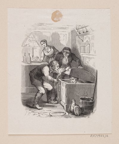 Illustrazione per "Lille Claus og store Claus" in H.C. Andersen, "Eventyr og Historier", Volume 1 da H.P. Hansen