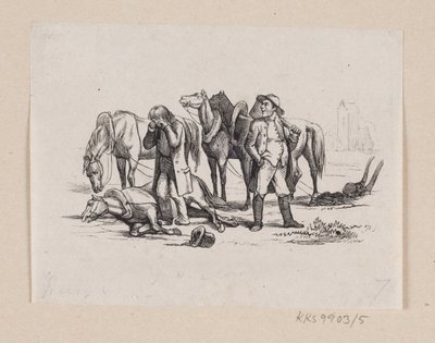 Illustrazione per "Il piccolo Claus e il grande Claus" in H.C. Andersen, "Fiabe e storie", Volume 1 da H.P. Hansen