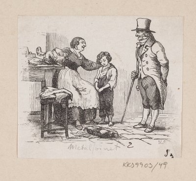 Illustrazione per "Il porcellino di metallo" in H.C. Andersen, "Fiabe e Storie", Volume 1 da H.P. Hansen