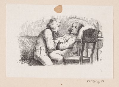 Illustrazione per "Il compagno di viaggio" in H.C. Andersen, "Fiabe e storie", Volume 1 da H.P. Hansen