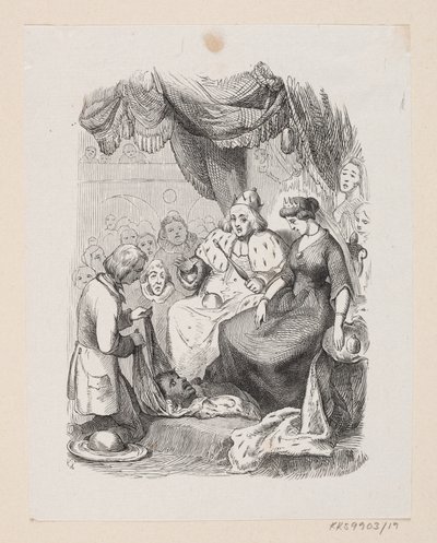 Illustrazione per "Il compagno di viaggio" in H.C. Andersen, "Fiabe e storie", Volume 1 da H.P. Hansen