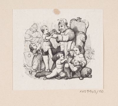Illustrazione per "Il compagno di viaggio" in H.C. Andersen, "Fiabe e Storie", Volume 1 da H.P. Hansen