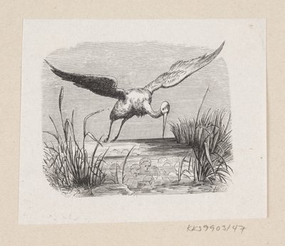 Illustrazione per "Le cicogne" in H.C. Andersen, "Fiabe e storie", Volume 1 da H.P. Hansen
