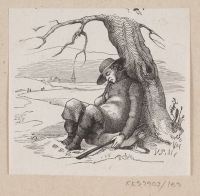 Illustrazione per "Sotto il salice" in H.C. Andersen, "Fiabe e storie", Volume 2 da H.P. Hansen