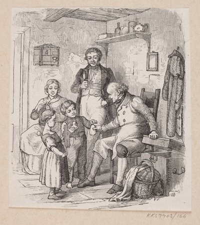 Illustrazione per "Sotto il salice" in H.C. Andersen, "Fiabe e storie", Volume 2 da H.P. Hansen