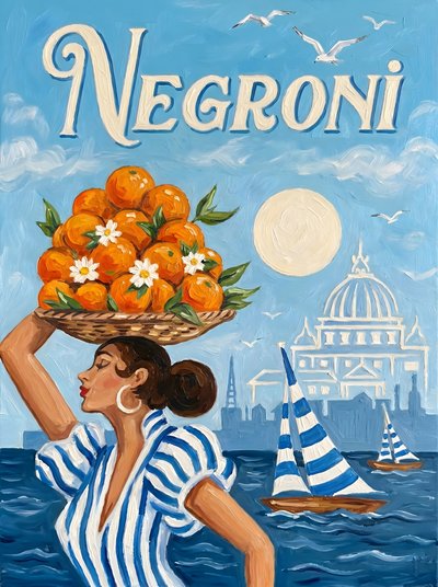 Negroni estivo mediterraneo da HUGO
