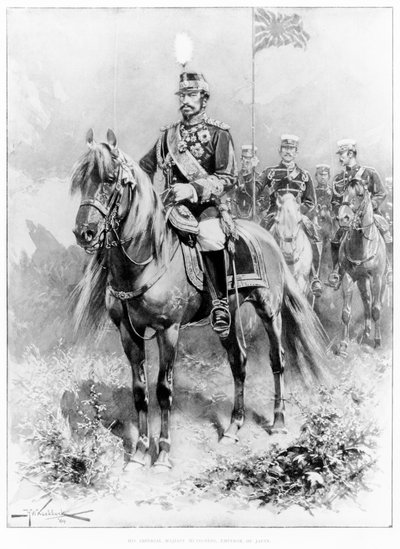 Sua Maestà Imperiale Mutsuhito, Imperatore del Giappone (1852-1912) da The Illustrated London News, 16 gennaio 1904 da H.W. Koekkoek