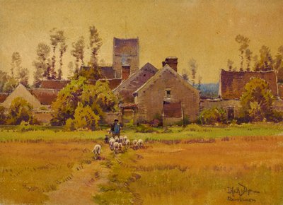 Villaggio francese, fine XIX - inizio XX secolo da H. Anthony Dyer