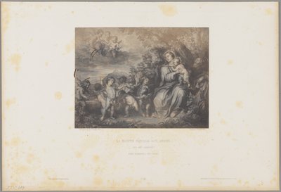 La Sacra Famiglia e gli angeli da H. Bayard and F. A. Renard