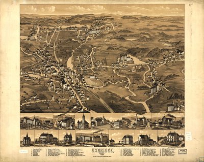 Uxbridge, Mass. 1880 da H. Beck and Pauli Bigelow