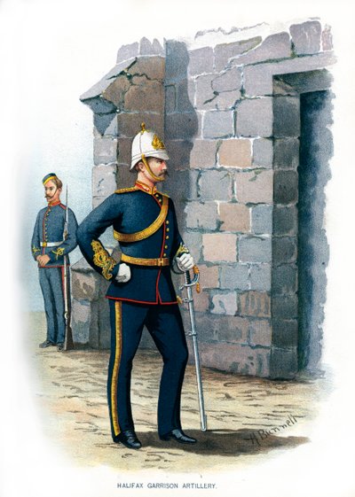 Artiglieria della Guarnigione di Halifax, c1890 da H. Bunnett