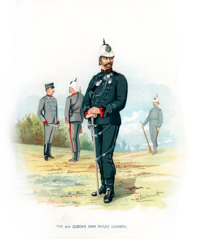 Il 2° Fucilieri della Regina del Canada, c1890 da H. Bunnett